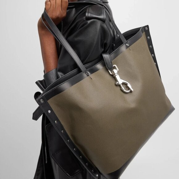 Rebecca Minkoff Megan Studded Bicolor Tote Bag - Picture 2 of 6